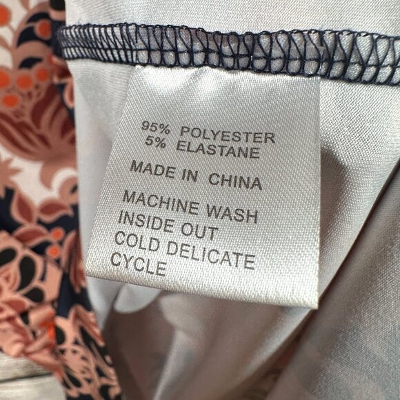 Tracy Negoshian Shift Dress Womens Size M Multicolor Pullover Floral 3/4 Sleeve - Picture 9 of 10